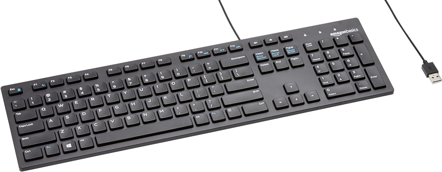 Amazon Basics Wired Keyboard