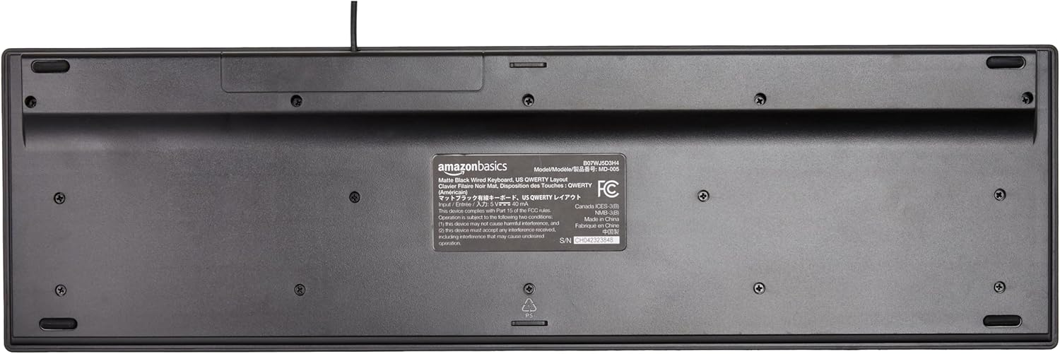 Amazon Basics Wired Keyboard