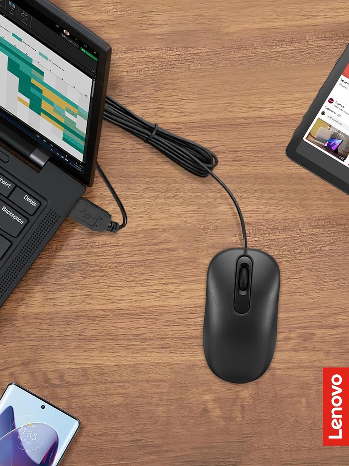 Lenovo 100 Wired USB Mouse Review