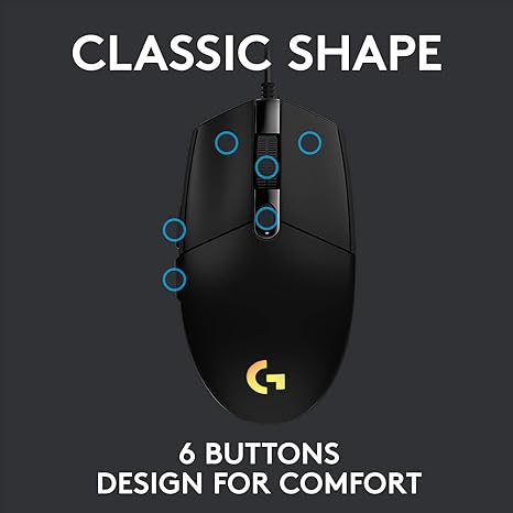 Logitech G203 Wired Gaming